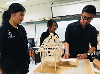 นศ.ชั้นปีที่ 1 สถาปัตย์
กับการออกแบบอาคารโครงสร้างไม้ขนาดเล็ก