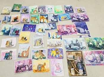 นักศึกษาชั้นปีที่ 1 สาขาวิชาสถาปัตยกรรม
กับรายวิชาวาดเส้นฯ