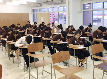 บรรยากาศการสอบนักศึกษาสาขาวิชาสถาปัตยกรรม