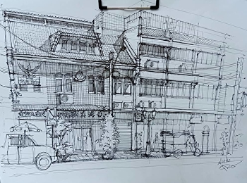 นักศึกษาชั้นปีที่ 1 สาขาวิชาสถาปัตยกรรม
ลงพื้นที่ถนนพระอาทิตย์ เขตพระนคร