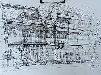 “Outdoor Drawing Class at Phra Arthit
Road”