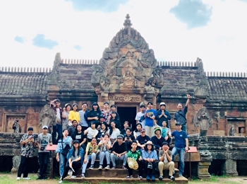“Architectural students study Thai
Architecture at Phanom Rung Historical
Park, Rock Castle”