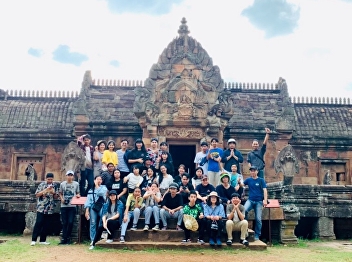 “Architectural students study Thai
Architecture at Phanom Rung Historical
Park, Rock Castle”
