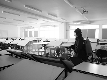 ฝ่ายอาคารสถานที่และบริการ
มหาวิทยาลัยราชภัฏสวนสุนันทา
ฉีดพ่นยาฆ่าเชื้อป้องกัน COVID19