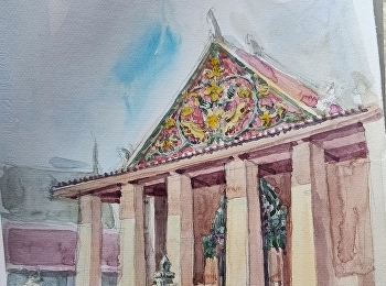 พระอุโบสถภายในวัดสวัสดิ์วารีสีมาราม หรือ
วัดแคสามเสน โดย อ.พิพัฒน์
ศักดิ์ศิริเกษมกุล