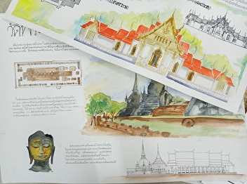 Drawing course summary and exhibition 2
watercolor techniques