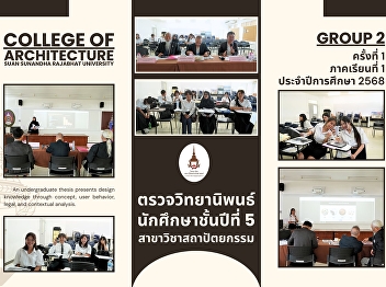 The thesis review committee for 5th-year
architecture students (Group 2, Semester
1/2025)