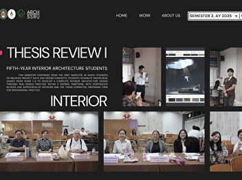 Thesis Examination Interior Architecture
Program
