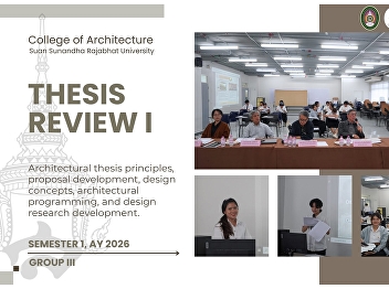 Thesis Review – Architecture Program,
Academic Year 2026