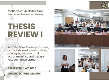 Thesis Review – Architecture Program,
Academic Year 2026