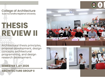 College of Architecture Conducts Second
Thesis Examination for Fifth-Year
Architecture Students, Group 2