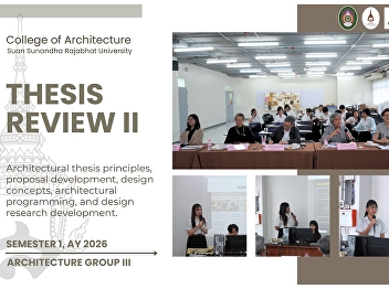 College of Architecture Conducts Second
Thesis Examination for Fifth-Year
Architecture Students, Group 3